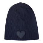 The Patch Ribbed Cotton Beanie- No lining