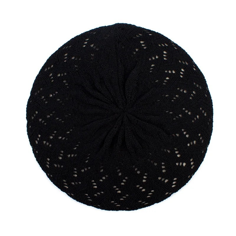 Lightweight Crochet Knitted Beret