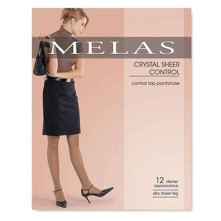 Melas Sheer Control Top 12 Denier Pantyhose-Single Pack- AS 609