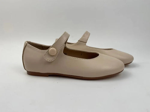 En Pointe Girls Button Mary Jane Shabbos Shoe- 22 & 36 Only