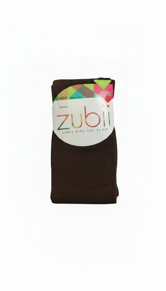 Zubii Flat Cotton Tights Chocolate