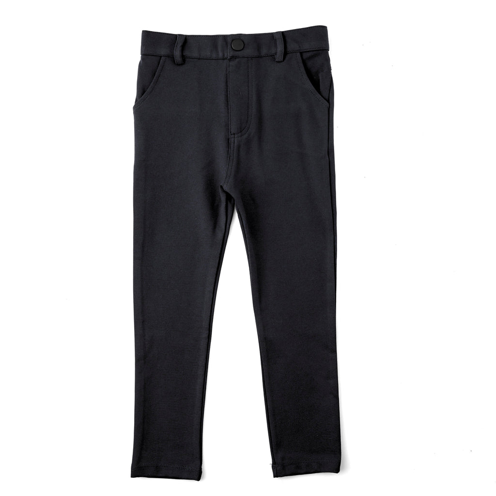 Mod & Tone Stretch Ponte Boys Pull On Slim Fit Shabbos Pants