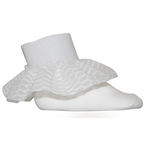 JRP Oval Mesh Lace Anklet- Baby Girls Shabbos Sock