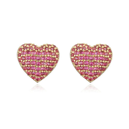 Heart Stud Earrings