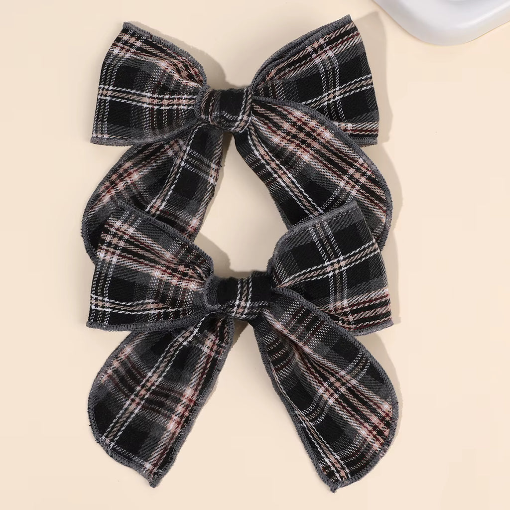 TH Plaid HairBow Short