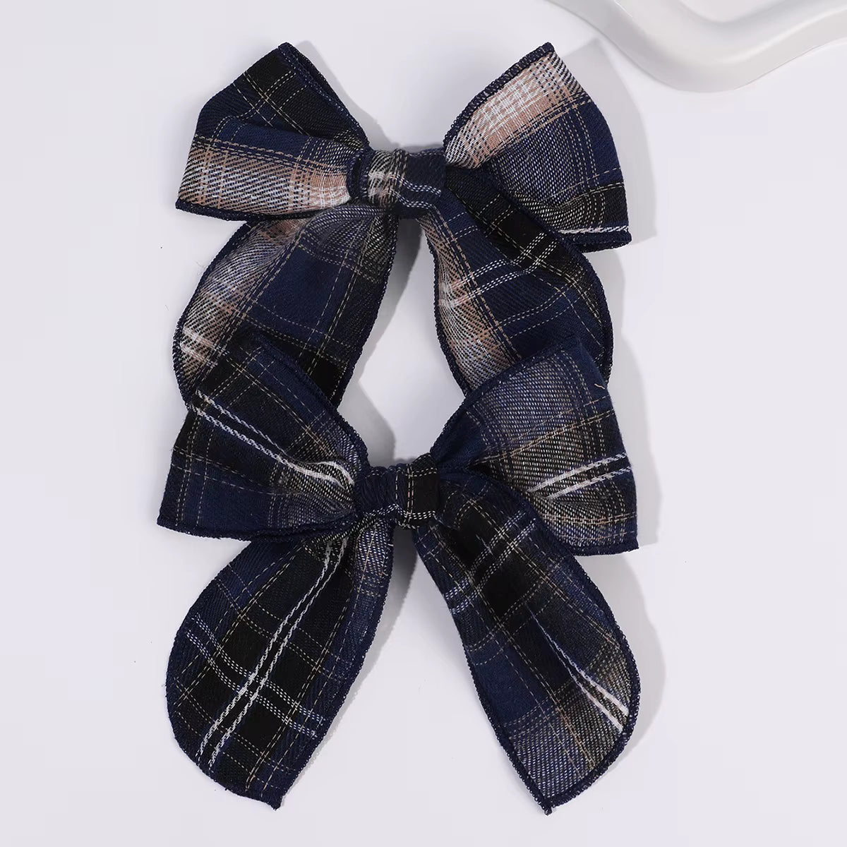 TH Plaid HairBow Short