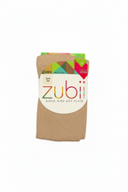 Zubii Flat Cotton Tights Dark Tan
