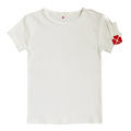 Harti Ribbed Short Sleeve Shell White