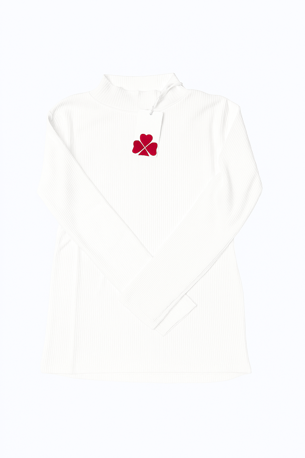 Harti Ribbed Mockneck Long Sleeve Shell - Girls/ Teens