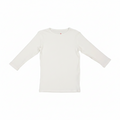 Harti 3/4 Sleeve Ribbed Shell White